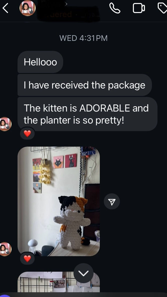 customer photo handmade crochet product India Made of Hands