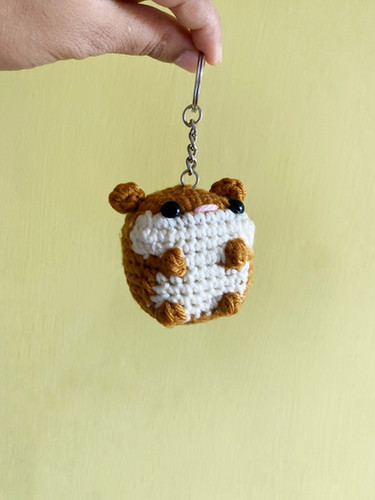 Hamster Keychain Made of Hands