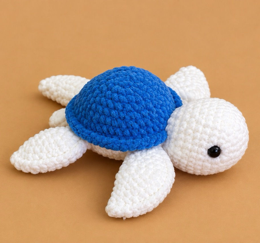 Handmade Crochet Turtle Soft Toy