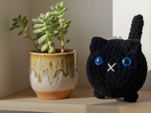Black Soft Toy Cat