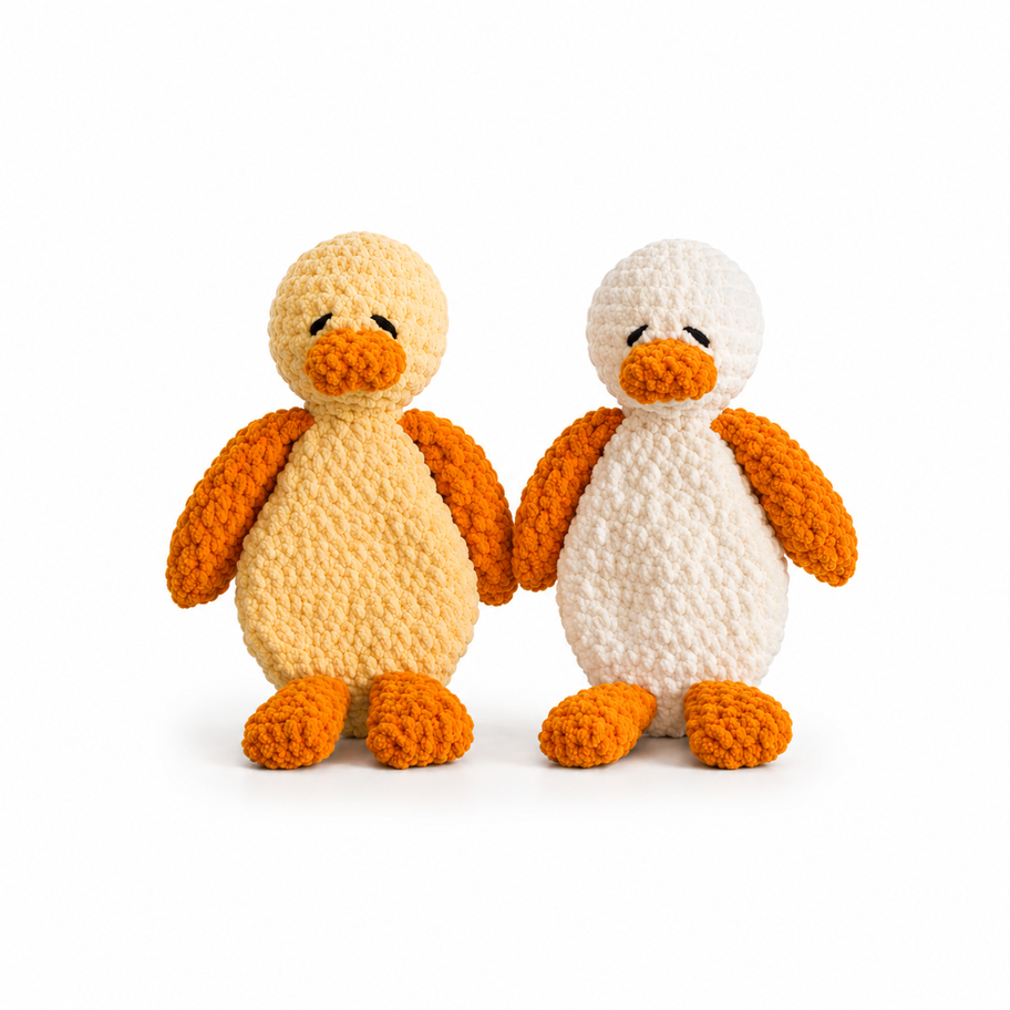 baby safe handmade crochet duck soft toy gift India Made of Hands