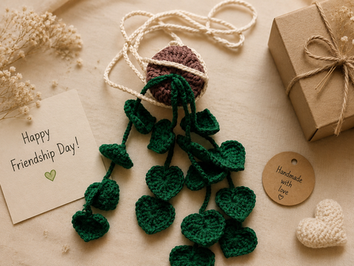 Handmade gifts for friends India — crochet keychains bookmarks and hair accessories by Made of Hands Uttarakhand