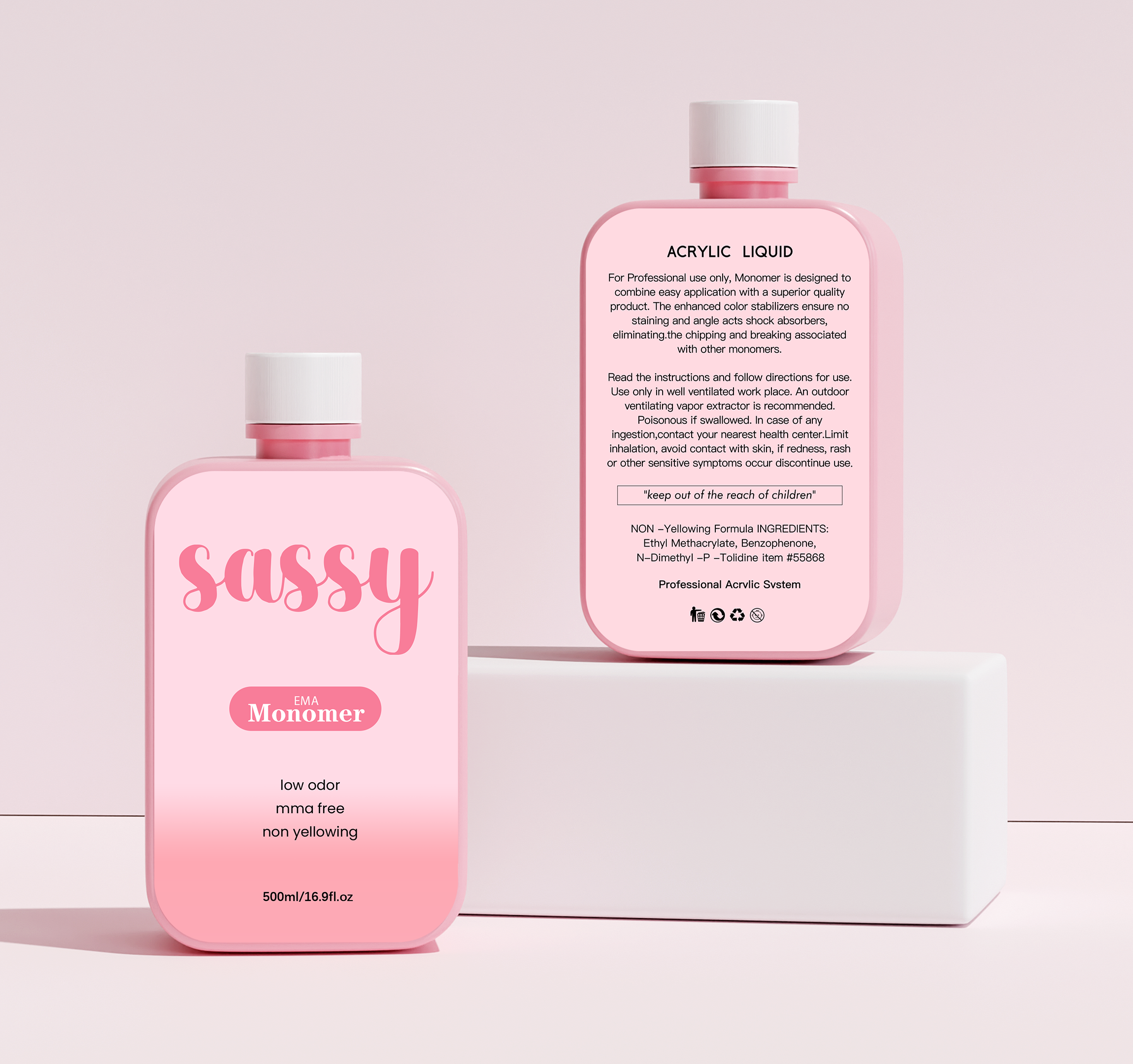 500ml Sassy Monomer - No Scent Low Odor