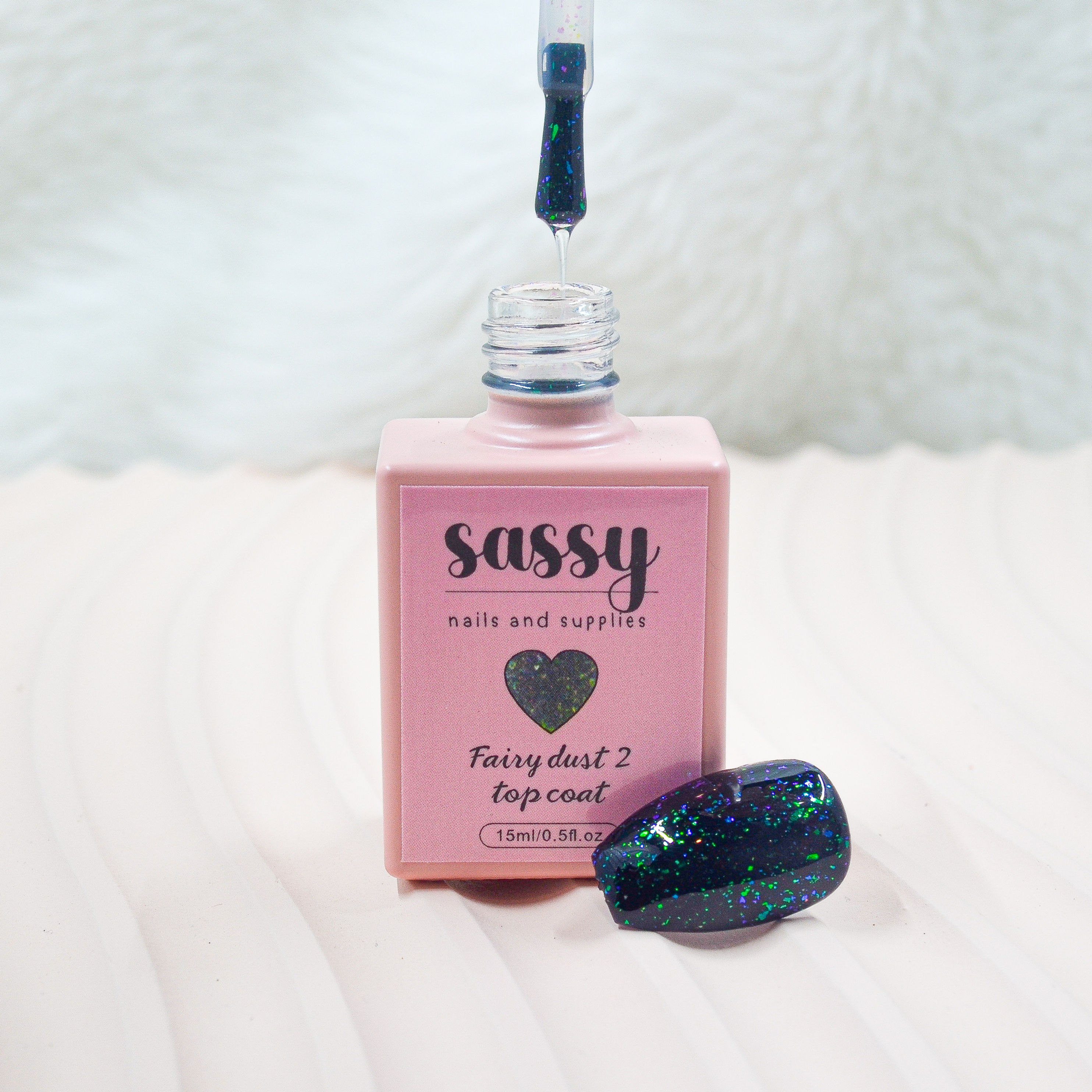 Sassy Fairy Dust #2 Top Coat (no wipe)