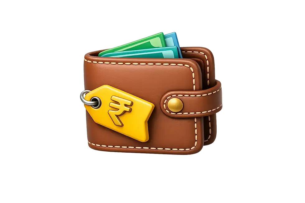 Minimalist wallet icon with a currency symbol representing affordable tuition fees