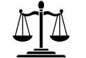 the law symbol or lawyer's icon