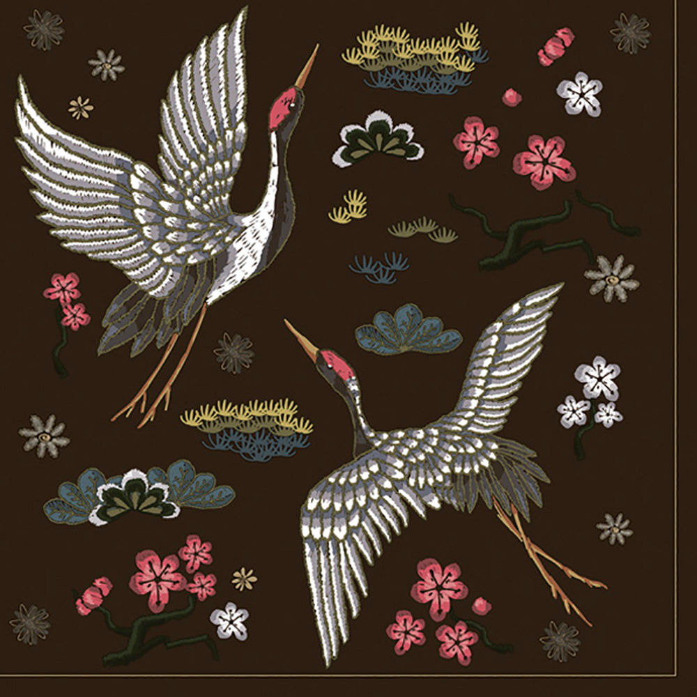 MAKI - Embroidered Cranes