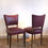 Thumbnail: Art Deco leather dining chairs