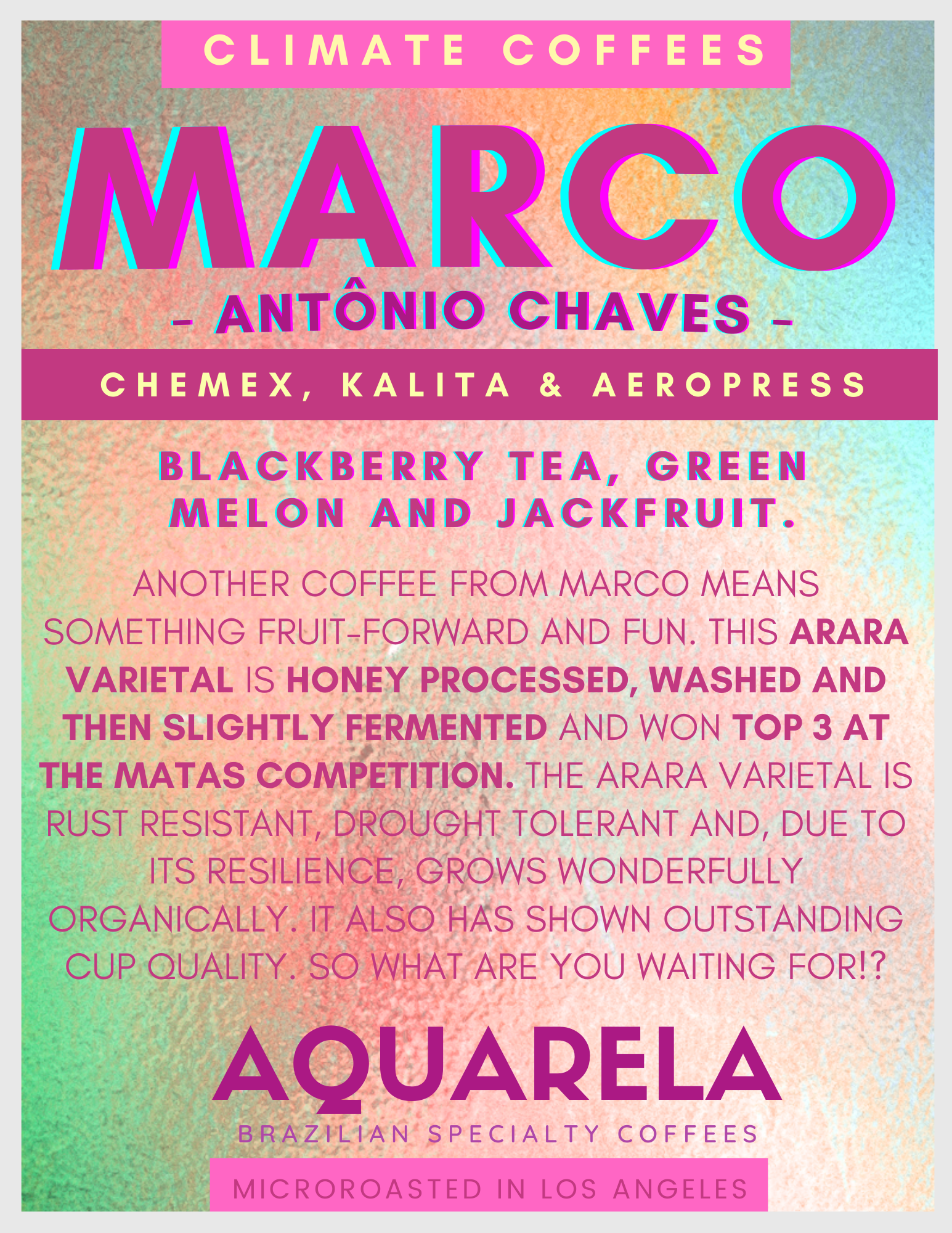 Climate Series, Arara - Marco Antônio Chaves (Regional Winner) 