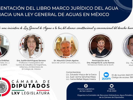 Presentan el libro “Marco Jurídico del Agua. Hacia una nueva Ley General de Aguas”