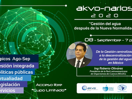 Akvo-narios 2020 - "Gestión del agua después de la Nueva Normalidad"