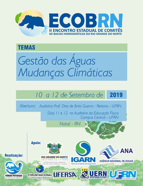 Participe do II ECOB RN - Gestão das Águas e Mudanças Climáticas