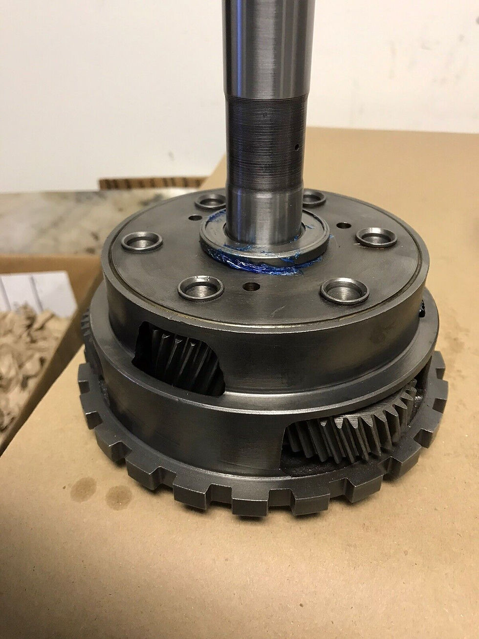 Thumbnail: POWERGLIDE TRANS Planetary 3 PC SET 1.76 Gear Set 27 Spline 14-5/8" TALL SHAFT