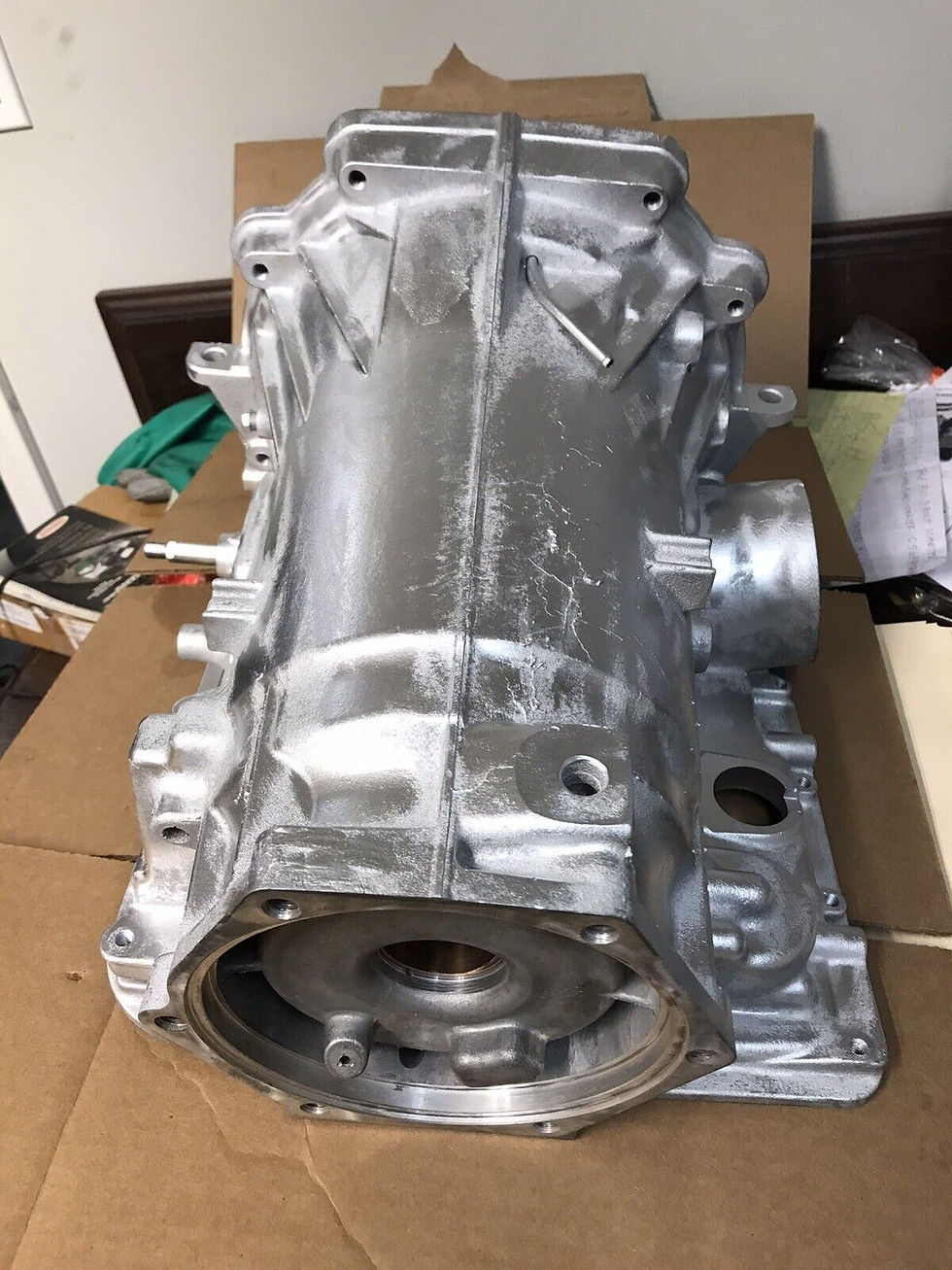 Thumbnail: 4L60E 65E 70E GMC CHEVY TRANSMISSION CASE EMPTY 24220974 2003-UP BOLT ON 6 BOLT