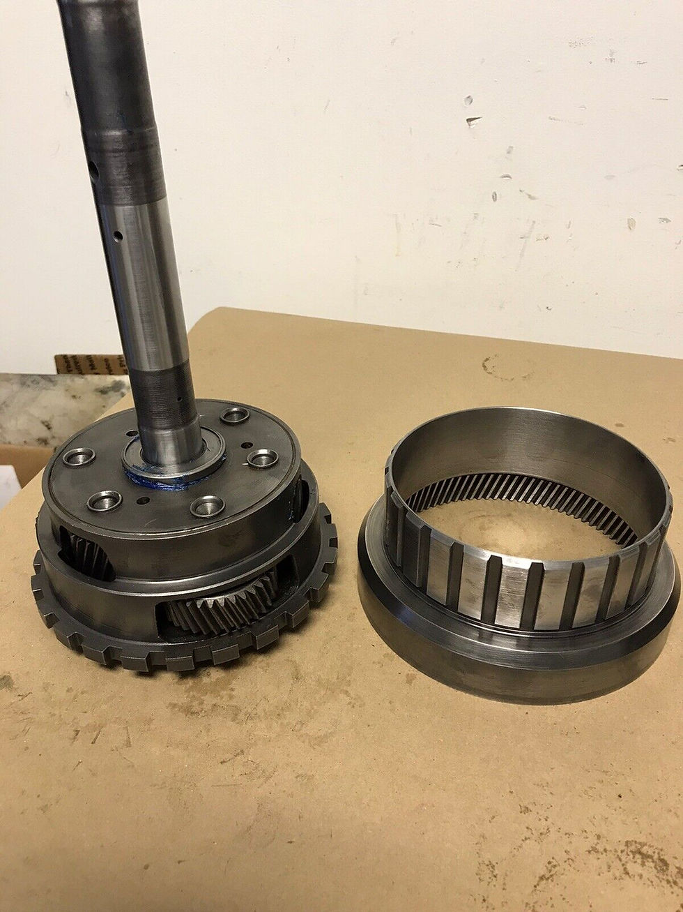 Thumbnail: POWERGLIDE TRANS Planetary 3 PC SET 1.76 Gear Set 27 Spline 14-5/8" TALL SHAFT