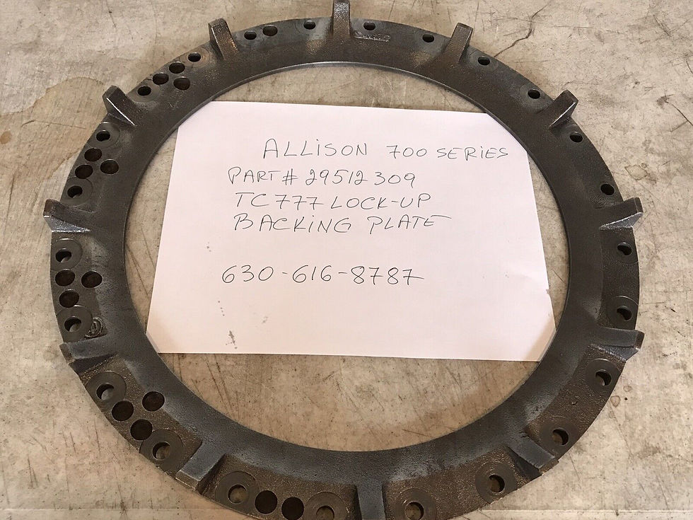 Thumbnail: Allison HT 700 Series 29512309 TC777 Lock-Up Backing Plate Reman