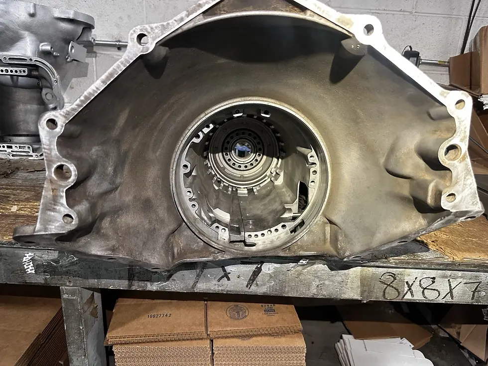 Thumbnail: 4L60E TRANS CASE EMPTY 8680517 1993-95 NO PRNDL MOUNT 4X4 K TYPE 6 BOLT DUST PAN