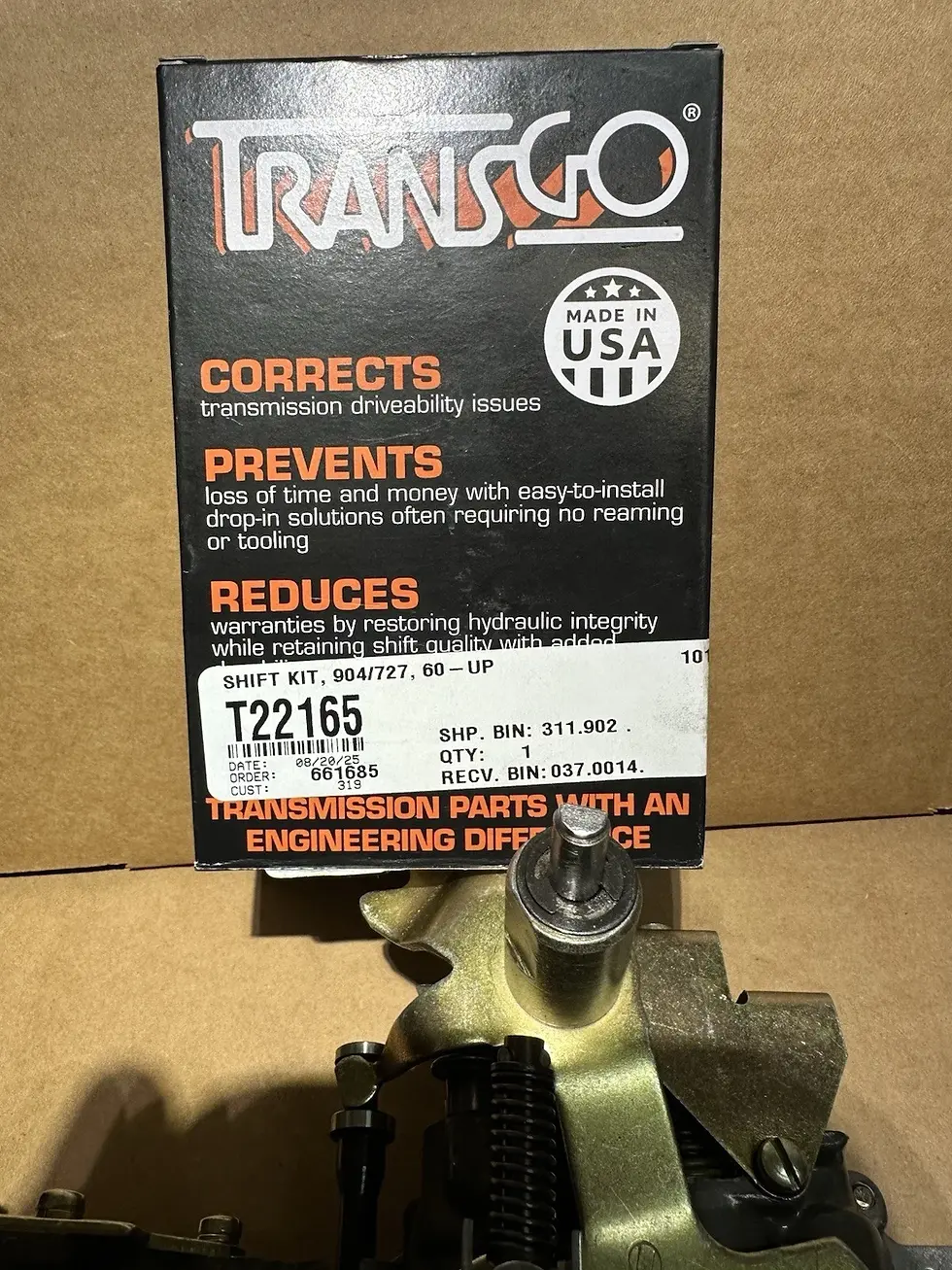 Thumbnail: TF6 TF8 A904 A727 CHRYSLER VALVE BODY # 2801295 ,2892348 TRANSGO SHIFT KIT 1968