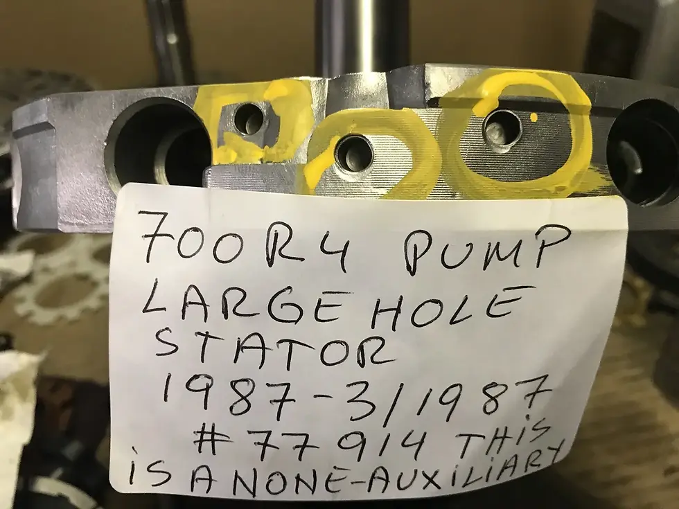 Thumbnail: 700R4 REMAN Trans Pump Large Input Shaft Non-Auxiliary 13 Vanes Rotor 1984-3/87