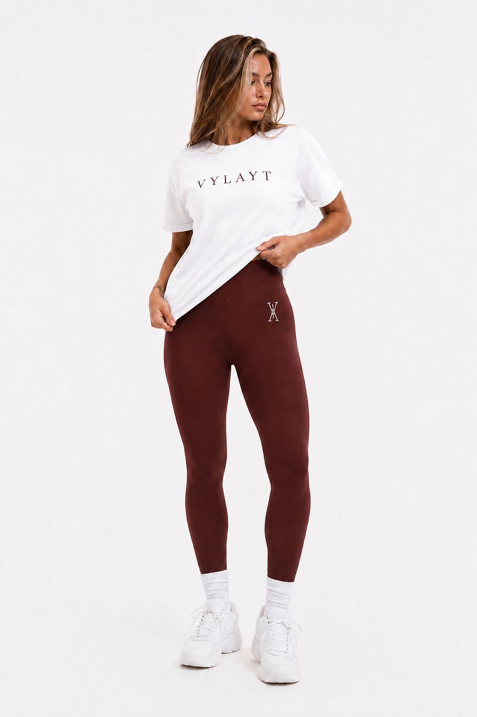 Thumbnail: Sculpt Seamless Scrunch Leggings - Mahogany
