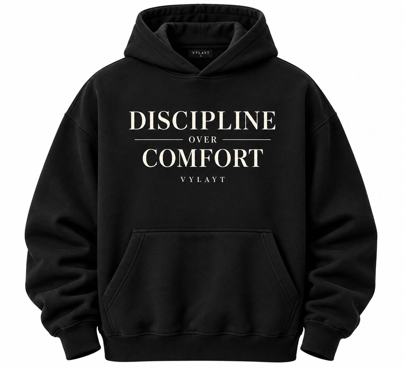 Discipline Over Comfort Hoodie - Midnight