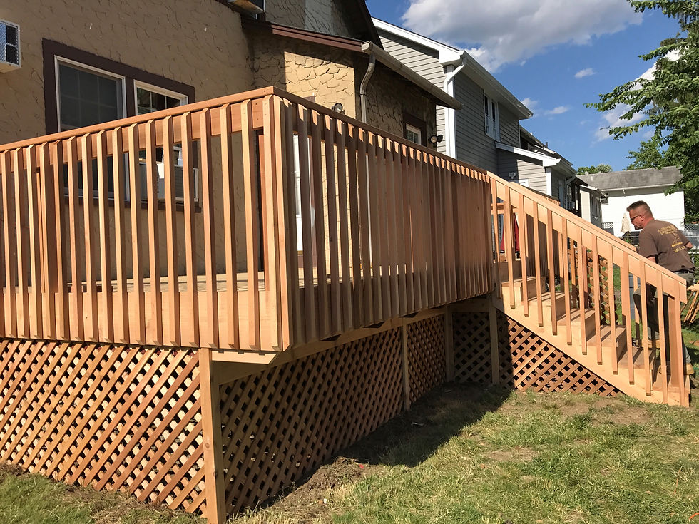 Cedar (Knotty) deck dumont