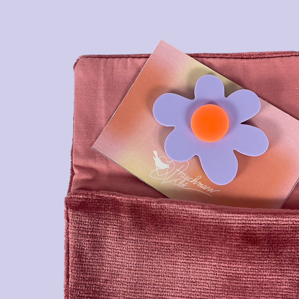 Miniature : Broche Fleur - Les pastels
