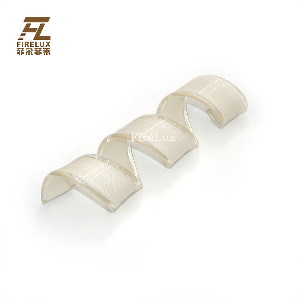 縮圖：FireLux Customized White Twisting leaves Glass Crafts