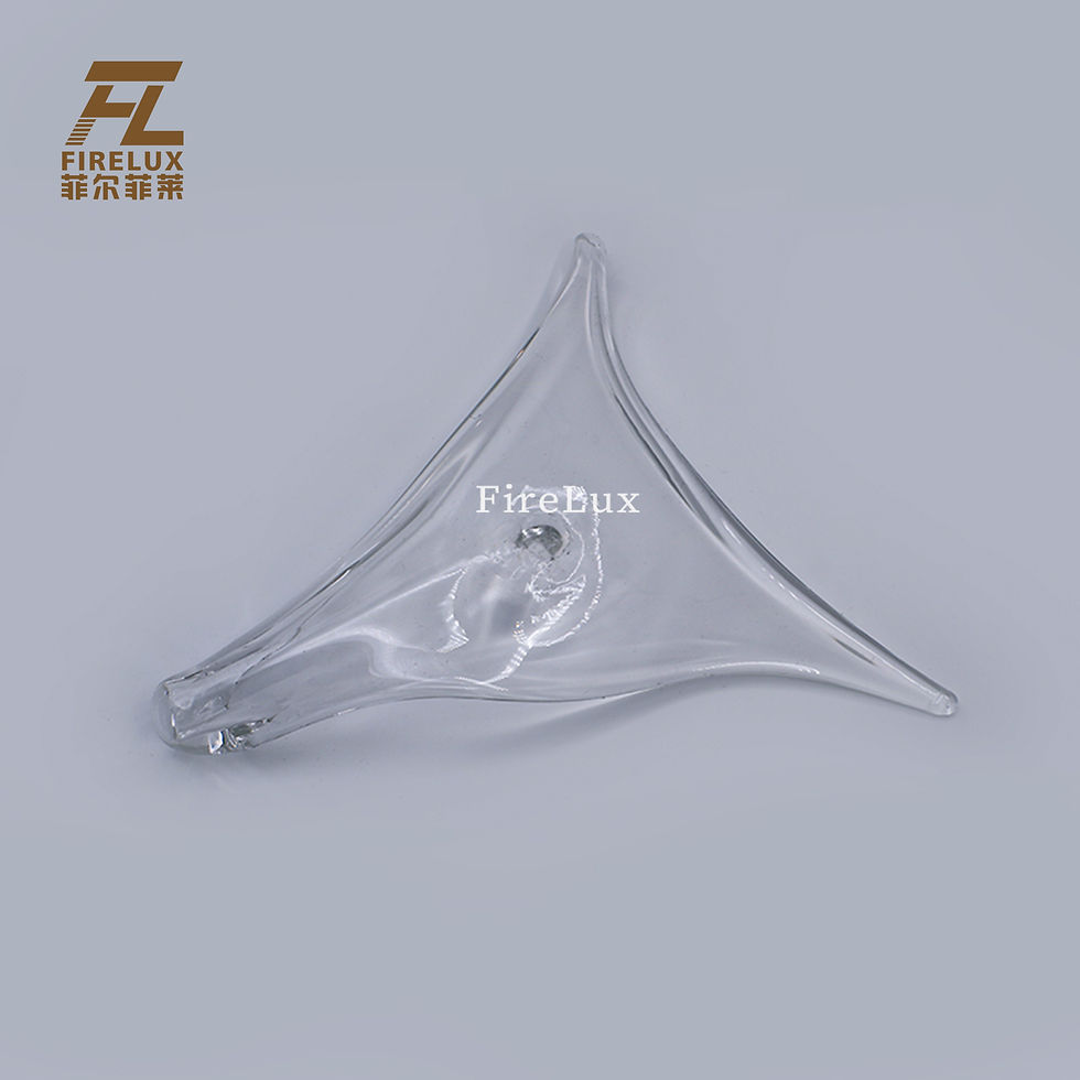 Thumbnail: FireLux Handmade Custom White Leaf Glass Crafts