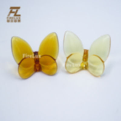 FireLux Handmade Custom Amber Light Amber Butterfly Glass Crafts