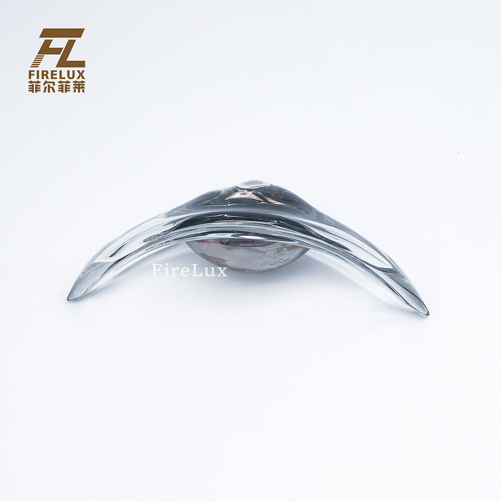 縮圖：FireLux Handmade Custom Transparent Tape Gold Ingot Glass Crafts