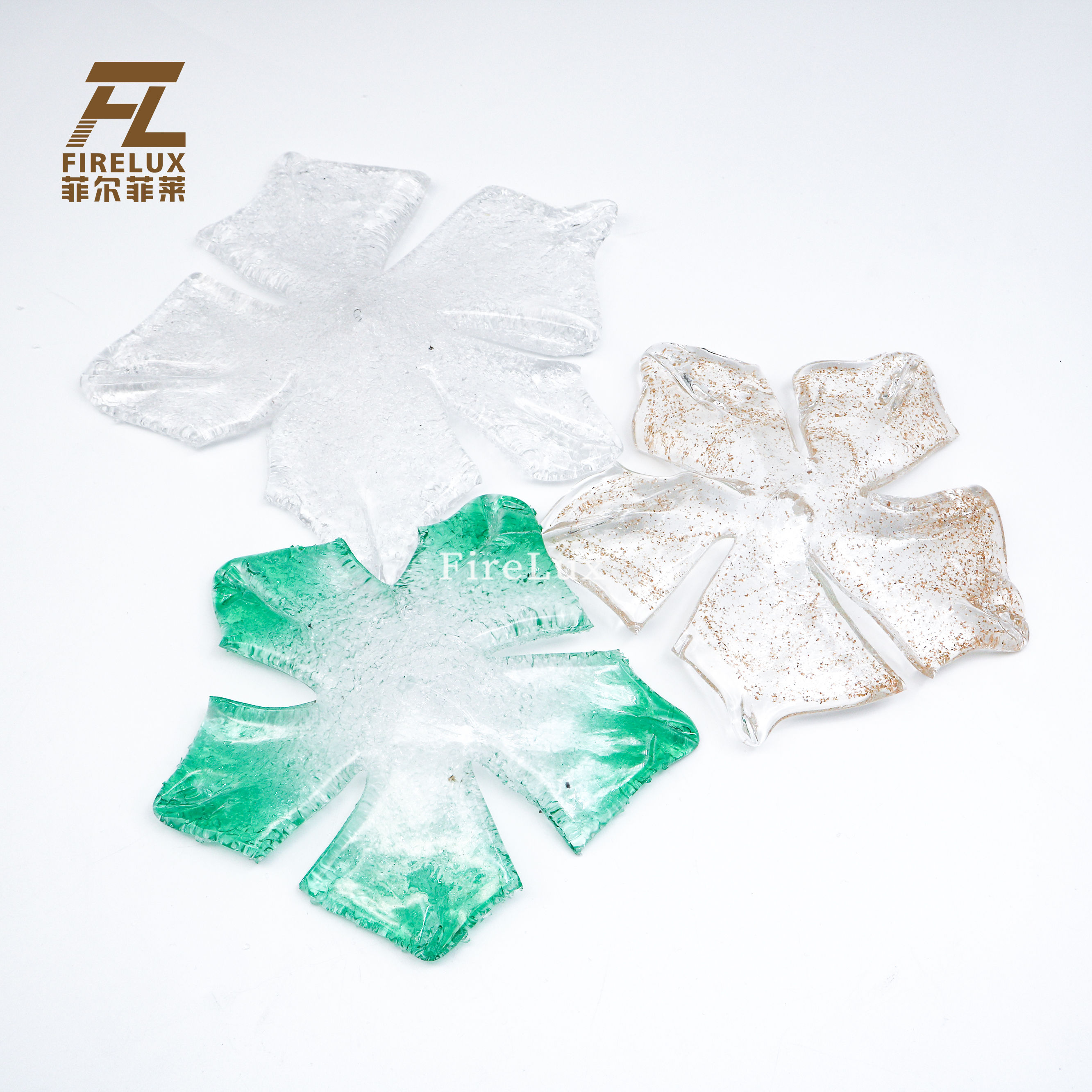 FireLux Handmade Custom Snowflake Art Glass