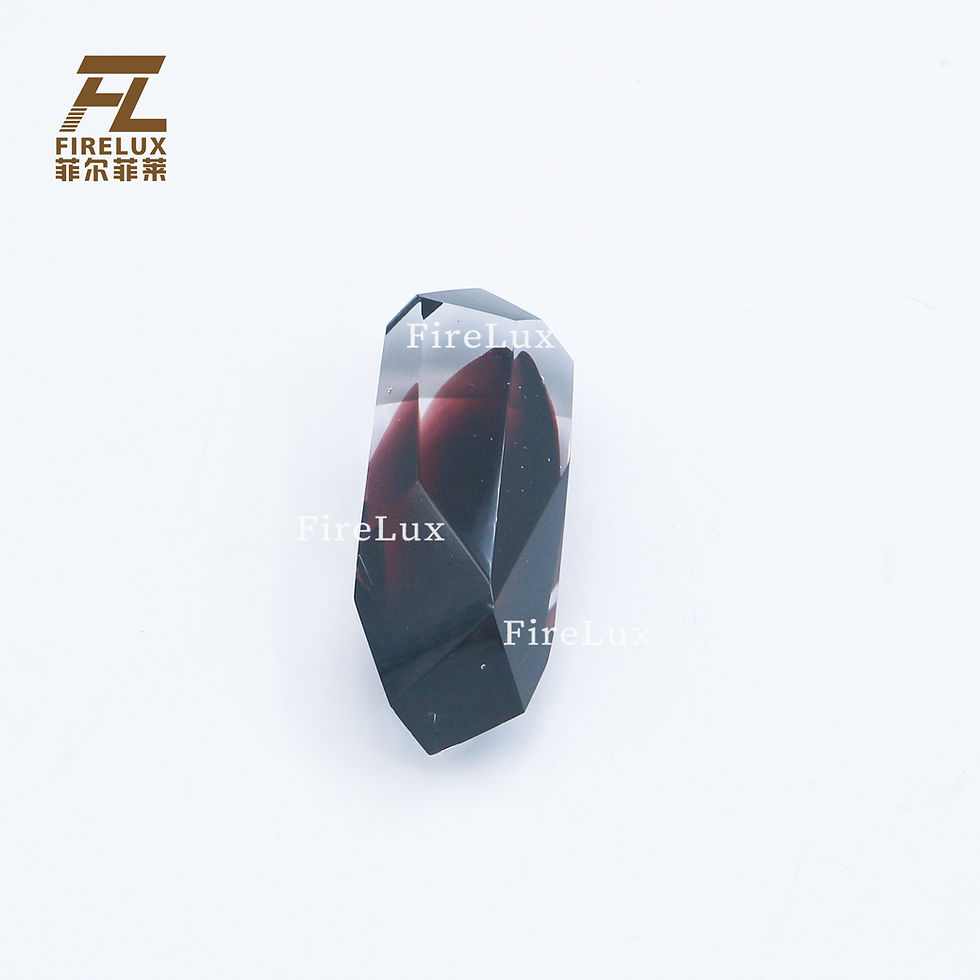 Thumbnail: FireLux Handmade Custom Purple Gradient Smooth-serfaced Stone  Glass Crafts