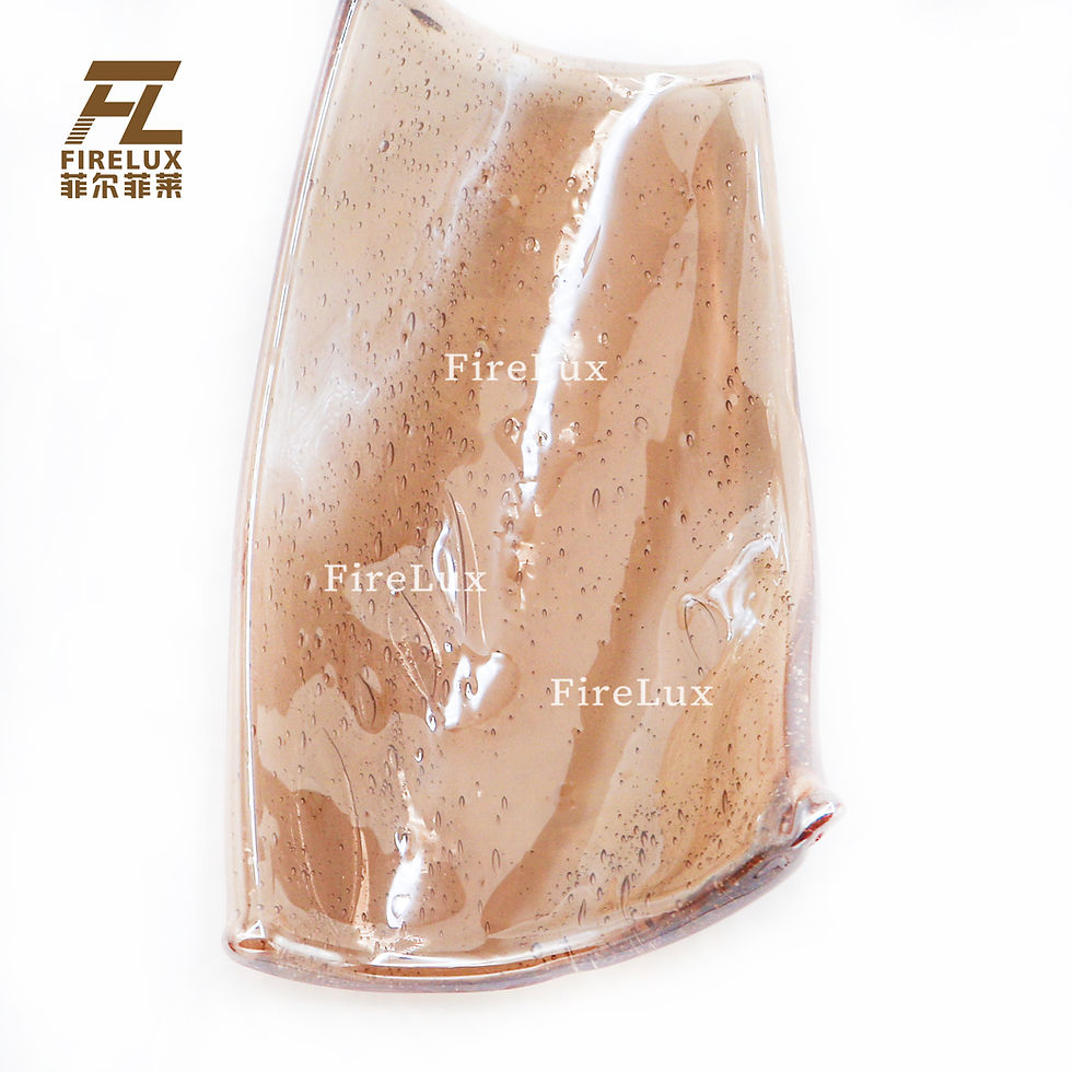 縮圖：FireLux Handmade Custom Cognac With Bubble Tile Glass Crafts
