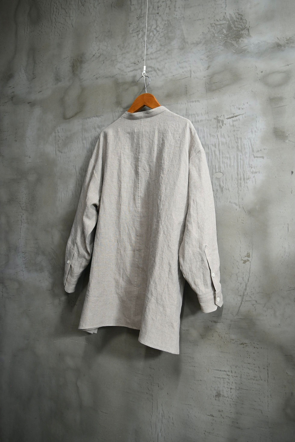 サムネイル： linen skipper L/S shirts  col:beige