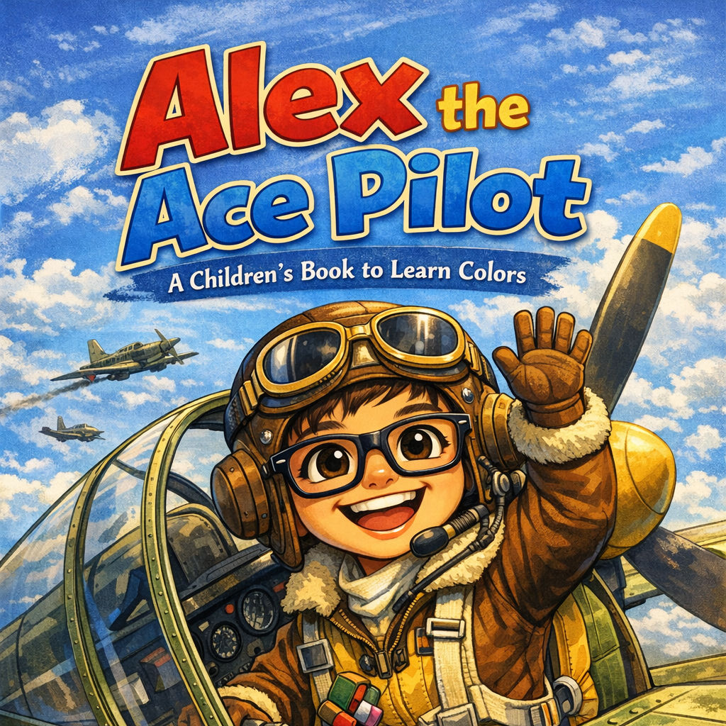 Alex the ACE Pilot: A Children's Book to Learn Colors