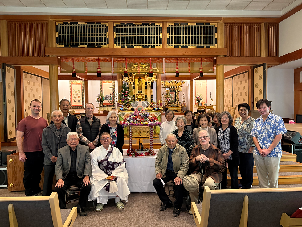 Group of members at the temple.