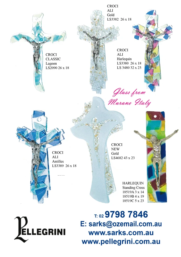 Sacred Ideas glass crosses — II — catalogue preview