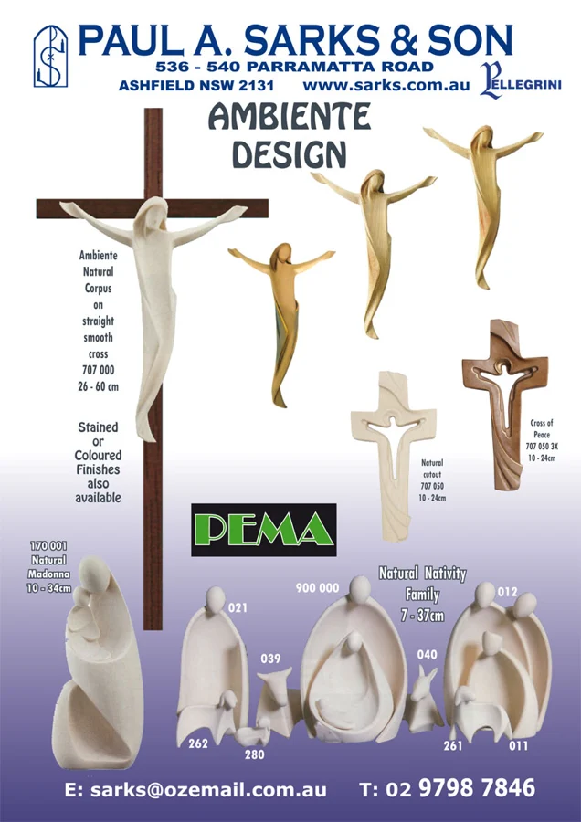 Pema Ambiente crosses & Holy Family — catalogue preview