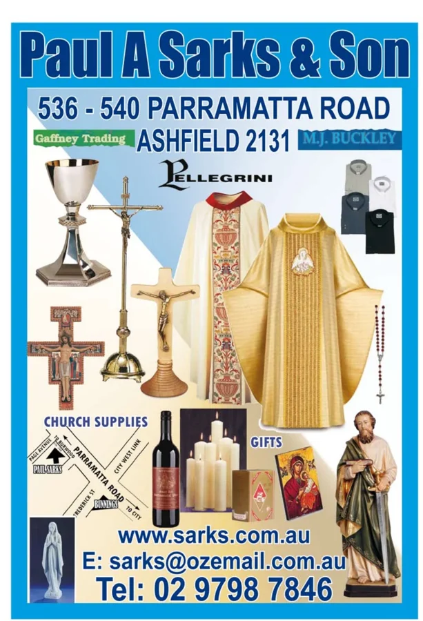Church clothing, crosses & supplies — catalogue preview