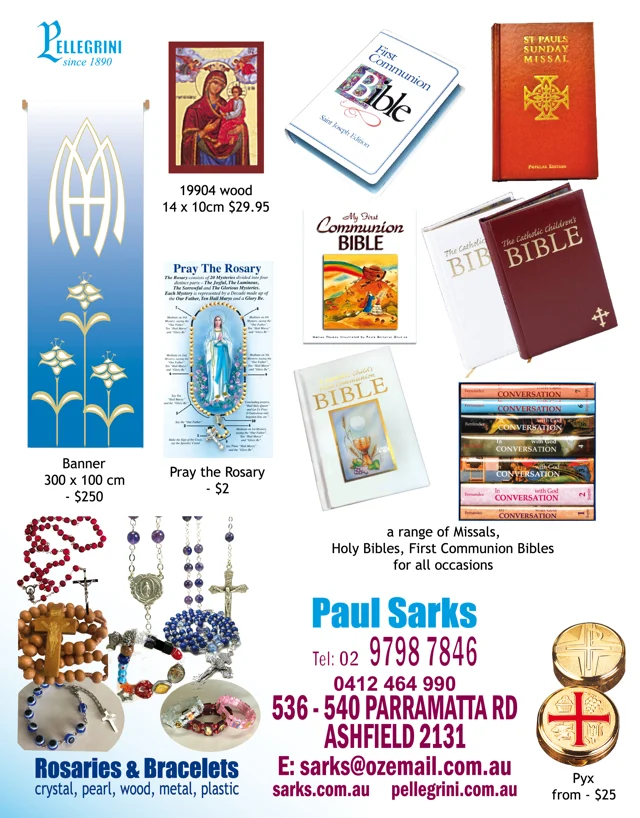 Bibles, rosaries & sacramental gifts — catalogue preview
