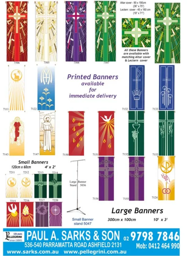 Slabbinck church & school banners — II — catalogue preview