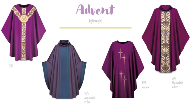 Advent vestments — catalogue preview