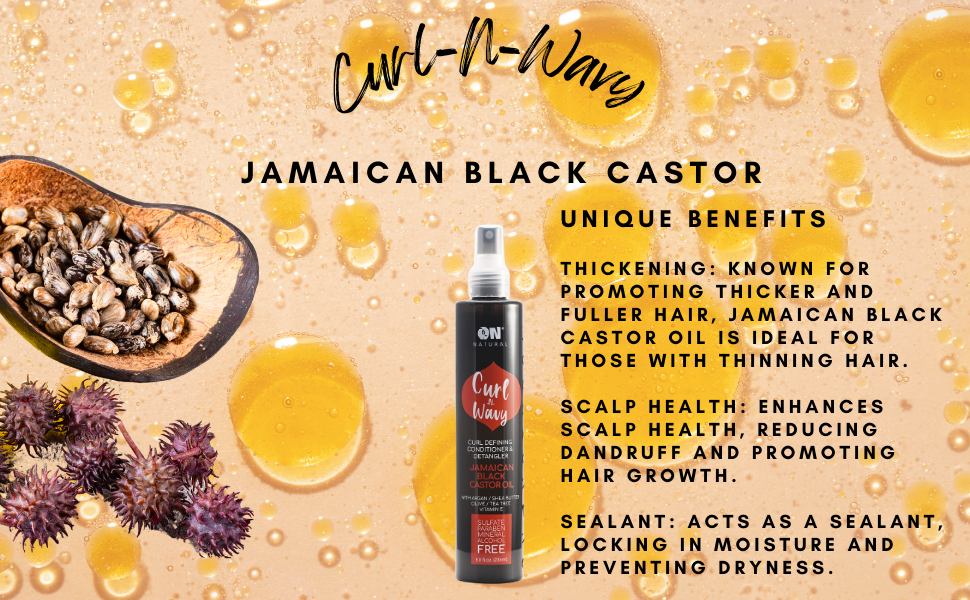 Thumbnail: Curl-N-Wavy Curl Defining Conditioner & Detangler - Jamaican Black Castor Oil