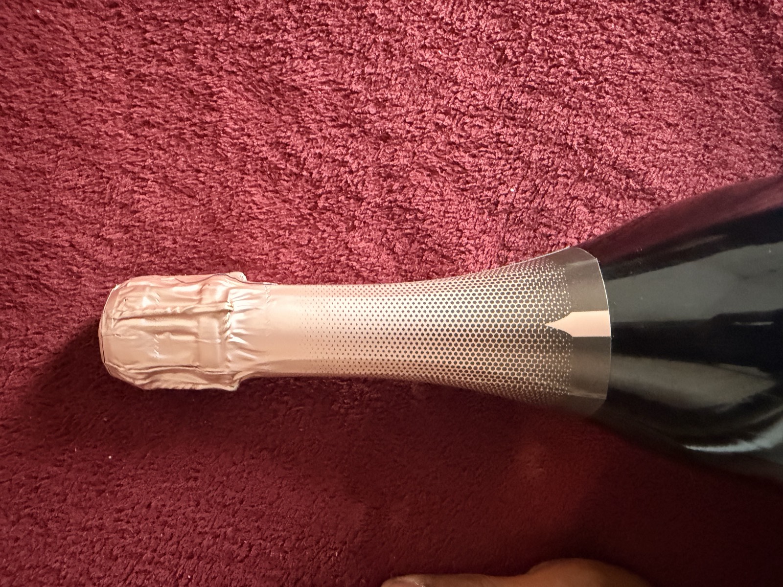 Bouteille de champagne rosé
