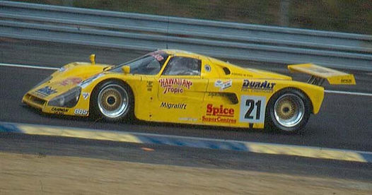 Racecar with DurAlt logos