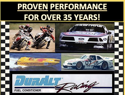 DurAlt Proven Performance for over 35 Years with Motorcycles, Racecars, Speedboat
