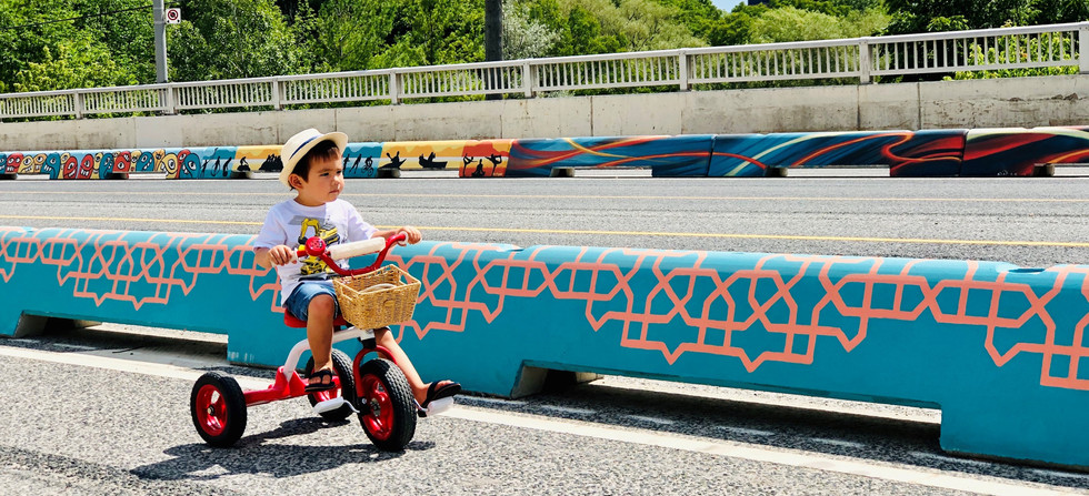 Shoreham Cycle Track by StreetARToronto (Toronto, Canada) 2020