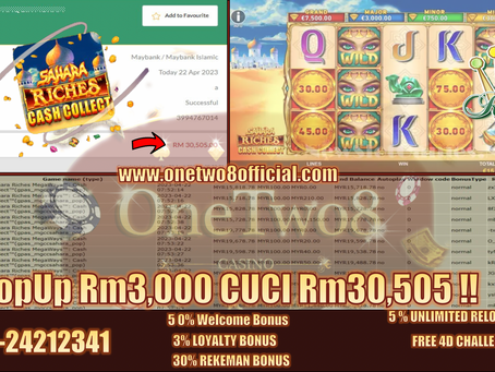 OneTwo8 Memang Best Lah‼️Muntah Duit ohhh ‼️Rollex11 Game 🕌SAHARA RICHES🕌 Member Dapat Cuci 🔥