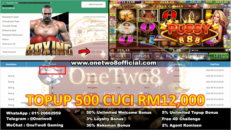 🧧CUCI RM12,000‼️Game Pussy888 "Boxing" Sangat Senang Muntah Duit ‼️Cube Game, Cube OneTwo🤑